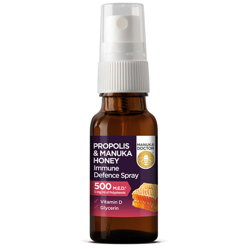Sprej s vitaminem D, Manuka medem a propolisem 500 M.E.D.